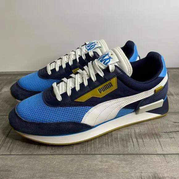 Limited Edition PUMA Future Rider Olympique de Marseille Sneakers Mens 11.5 Blue