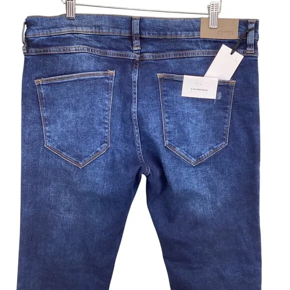 Lindbergh Mens‎ London Slim Fit Jeans Size 36x34 NWT 36 x 34 Distressed Denim