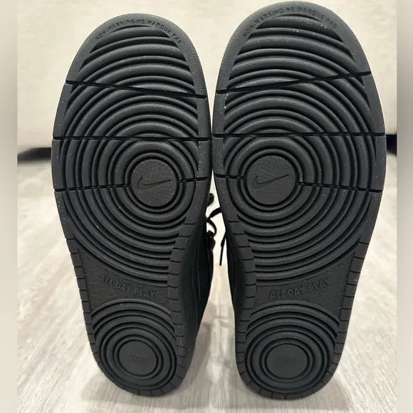 Literally perfect Nike Court Borough Mid 2 PS 'Triple Black’
