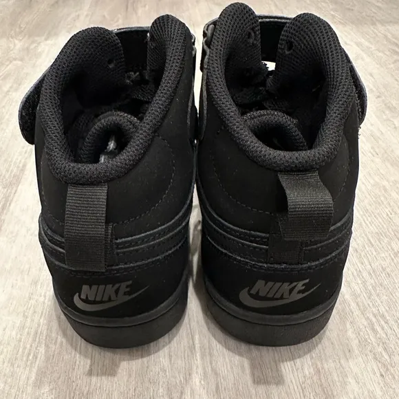Literally perfect Nike Court Borough Mid 2 PS 'Triple Black’