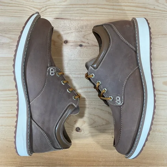LL Bean Stonington Shoes Moc-Toe Leather Shoes # 507140Men’s 8.5 WIDE Brown