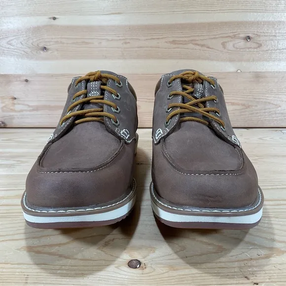LL Bean Stonington Shoes Moc-Toe Leather Shoes # 507140Men’s 8.5 WIDE Brown