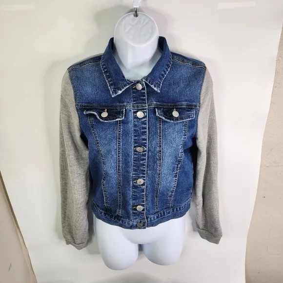 LOVE TREE DENIM Cropped Jean Jacket Women's Medium