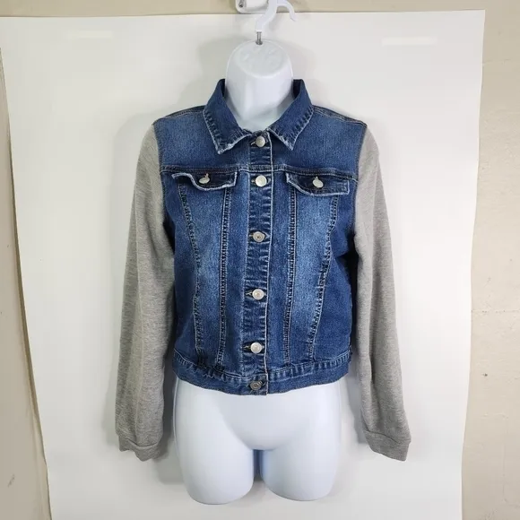 LOVE TREE DENIM Cropped Jean Jacket Women's Medium