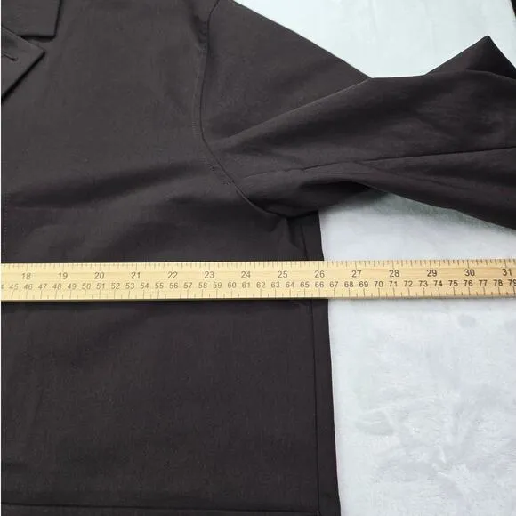 Lululemon Relaxed Fit Twill Mens Blazer XL Three Button Espresso Sports Coat NWT