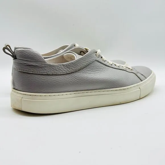 M. Gemi Shoes Mens 9 EU 42 Gray Leather Sneakers r Lucente Low Top Casual Shoes