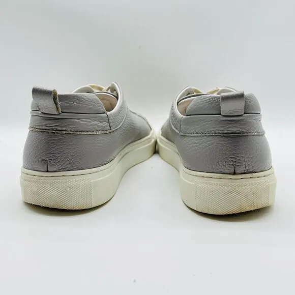 M. Gemi Shoes Mens 9 EU 42 Gray Leather Sneakers r Lucente Low Top Casual Shoes