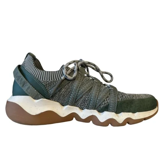 Madewell Field Knit Sneakers Shoes Lightweight Women's sz 8.5 Ashen Sage Multi