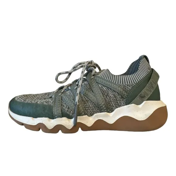 Madewell Field Knit Sneakers Shoes Lightweight Women's sz 8.5 Ashen Sage Multi