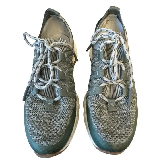 Madewell Field Knit Sneakers Shoes Lightweight Women's sz 8.5 Ashen Sage Multi