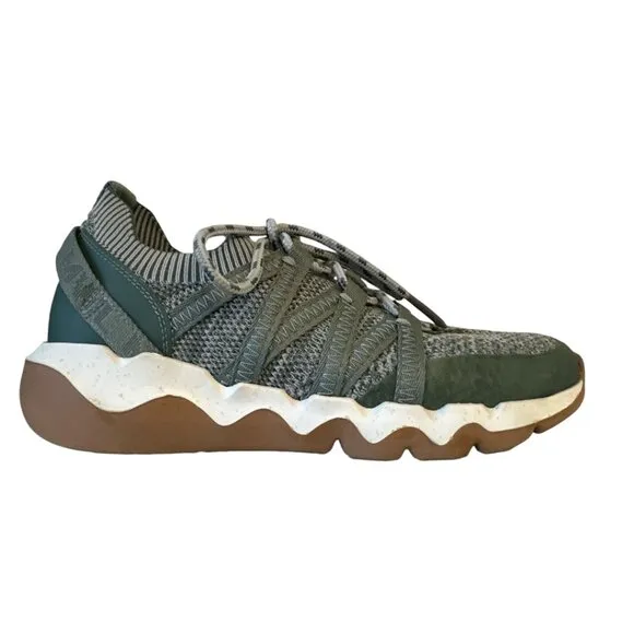Madewell Field Knit Sneakers Shoes Lightweight Women's sz 8.5 Ashen Sage Multi