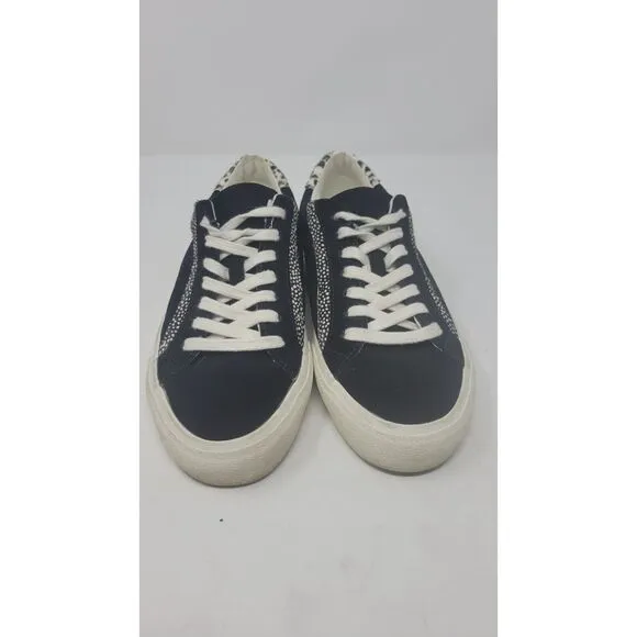 Madewell Sidewalk Low-Top Sneakers in Suede and Spot Calf Hair