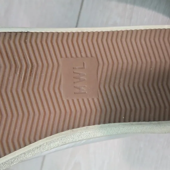 Madewell Women Sidewalk low top calf hair  Leather Sneakers shoes sz 8M