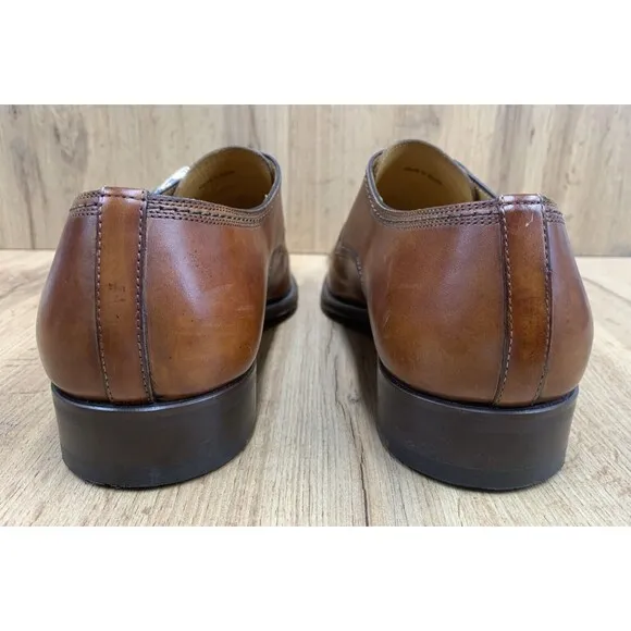 MAGNANNI 21207 Marco-II Monk Strap Mens Shoes Size 9 Calf Skin Leather Brown