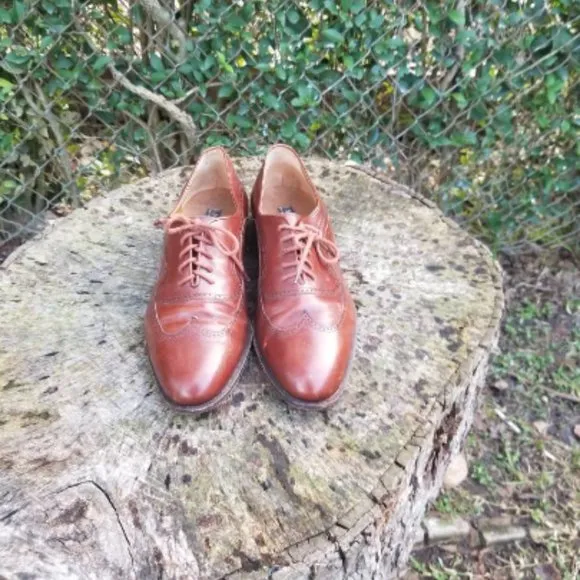 MARAOLO Italian Leather Wingtip Shoes 90s