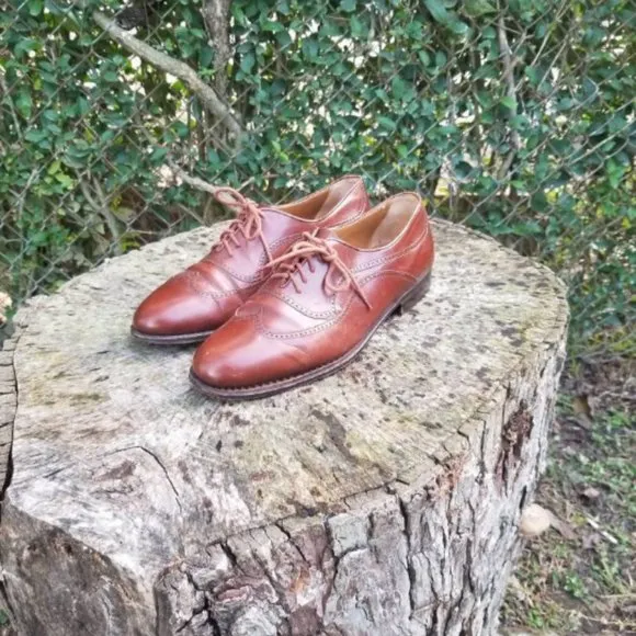 MARAOLO Italian Leather Wingtip Shoes 90s