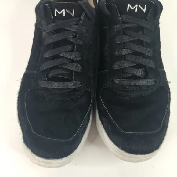 Mark Nason Black Leather Low Top Lace Up Sneakers Size 9.5