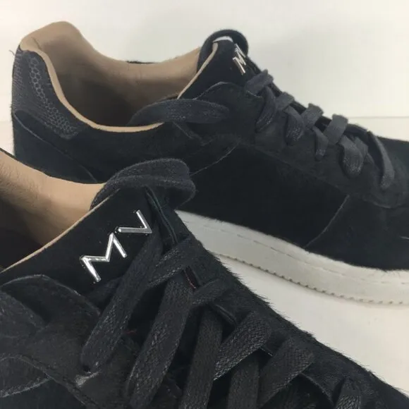 Mark Nason Black Leather Low Top Lace Up Sneakers Size 9.5