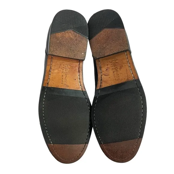 Marmocs Hand Made‎ Tassel Loafers Black Leather Mens Shoes Size 9M