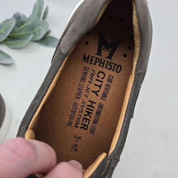 MEMPHISTO Calisto Suede Sneakers Size 7.5
