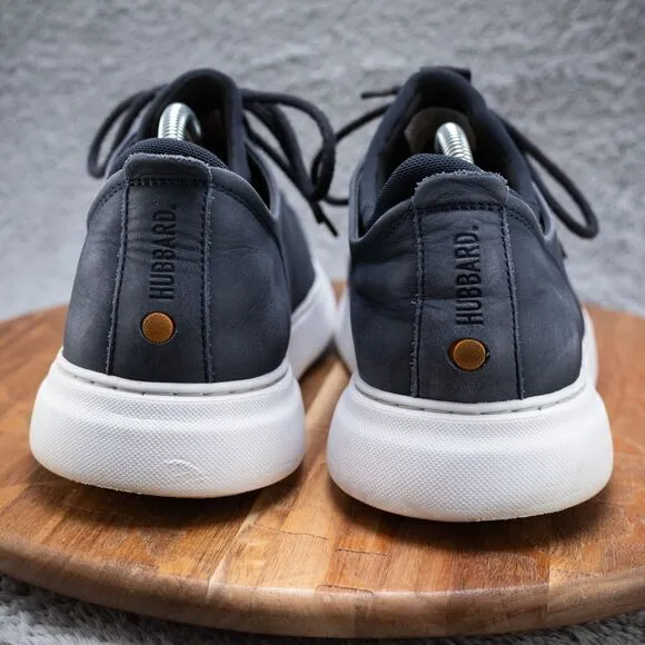 Men’s 10 M Samuel Hubbard Flight Sneaker Low-Top Dark Navy Real Leather Shoes