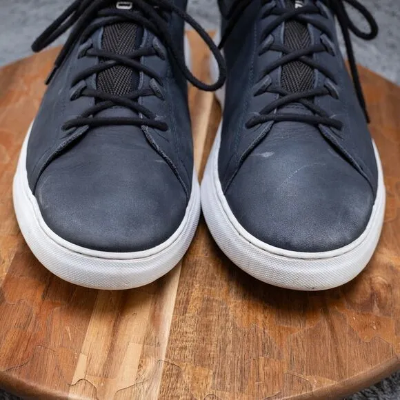 Men’s 10 M Samuel Hubbard Flight Sneaker Low-Top Dark Navy Real Leather Shoes