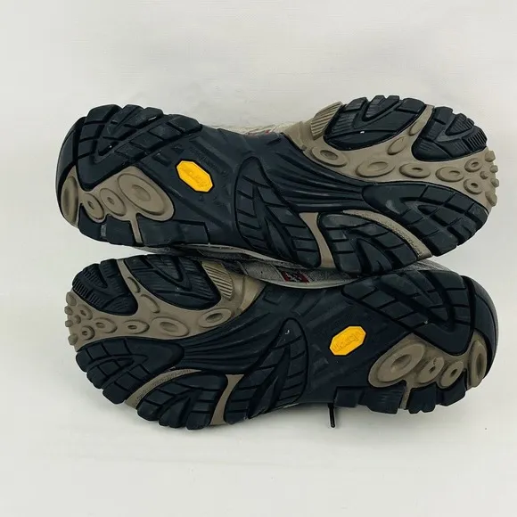 Mens 10.5 Merrell Moab 2 Ventilator‎ Hiking Shoes Charcoal Grey Trail J06023