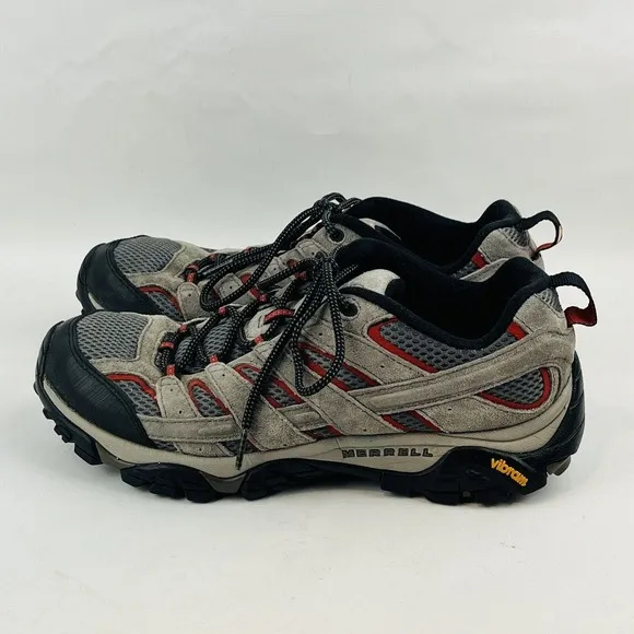 Mens 10.5 Merrell Moab 2 Ventilator‎ Hiking Shoes Charcoal Grey Trail J06023