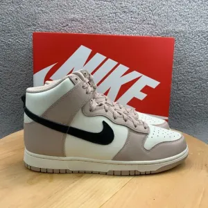 Mens 9 / Womens 10.5 - Nike Dunk High Shoes Fossil Stone Leather Sneakers NEW