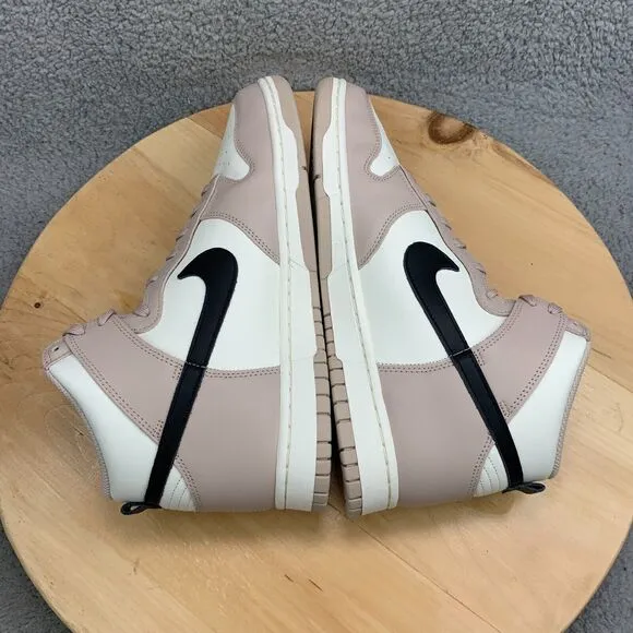 Mens 9 / Womens 10.5 - Nike Dunk High Shoes Fossil Stone Leather Sneakers NEW