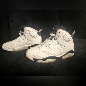 Mens Air Jordan Retro 6 White Shoes Size 9