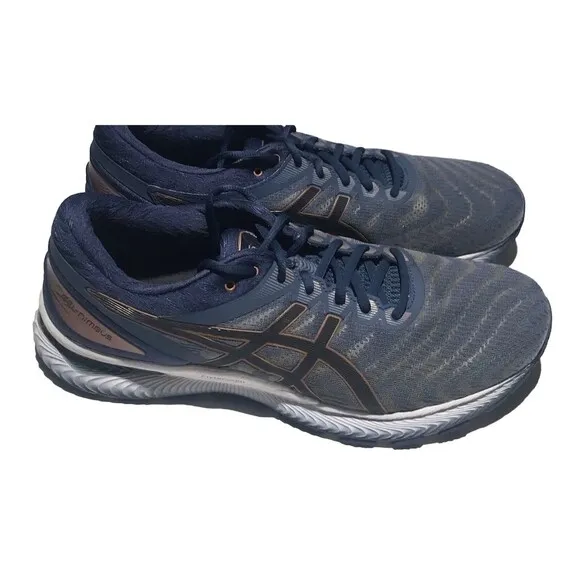 Men’s Asics Gel Nimbus Running Shoes 1011A680 Size 11 Glacier Grey/Graphite Grey