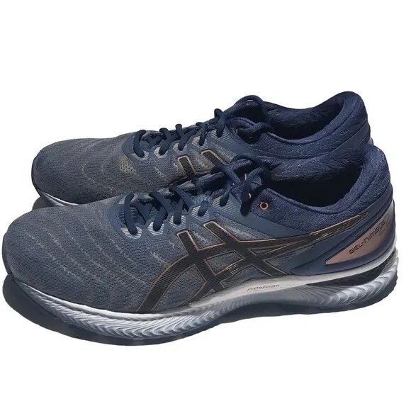 Men’s Asics Gel Nimbus Running Shoes 1011A680 Size 11 Glacier Grey/Graphite Grey