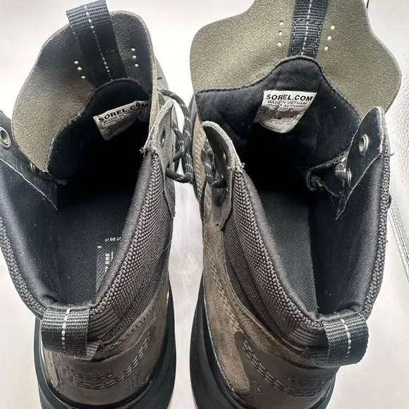 Men's Black and Gray High-Top Sneakers