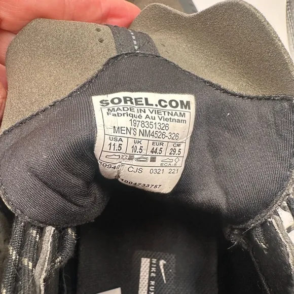 Men's Black and Gray High-Top Sneakers