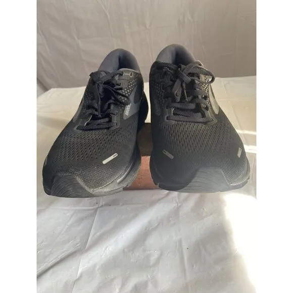 Men's Brooks Ghost 14 All Black Running Shoes-DNA Soft‎ Soles-Size 10.5