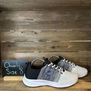 Mens Charly Trote White Blue Athletic Running‎ Comfort Sneakers Shoes Size 8 D