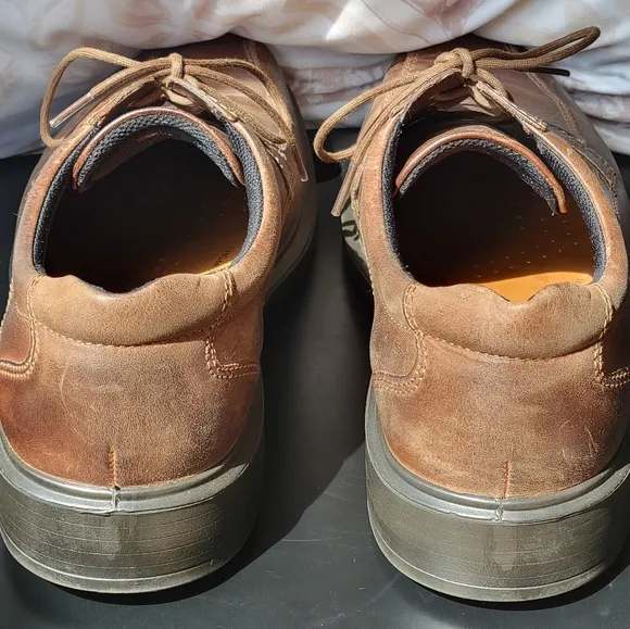 Men's Ecco Helinski Shoes in Cocoa Brown