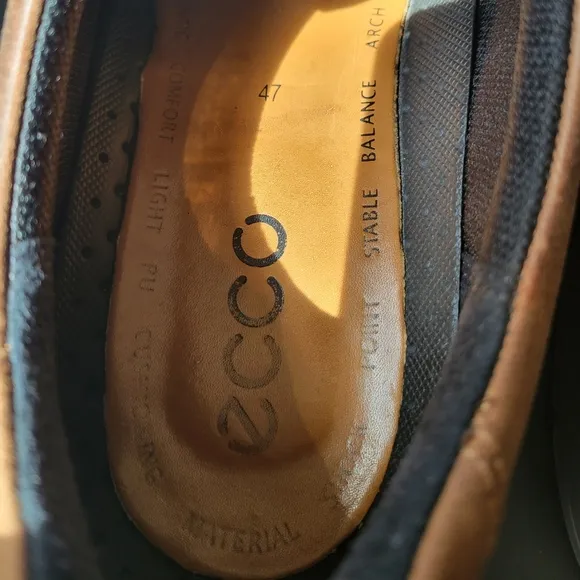 Men's Ecco Helinski Shoes in Cocoa Brown