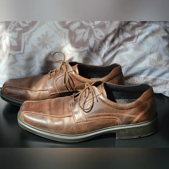 Men's Ecco Helinski Shoes in Cocoa Brown