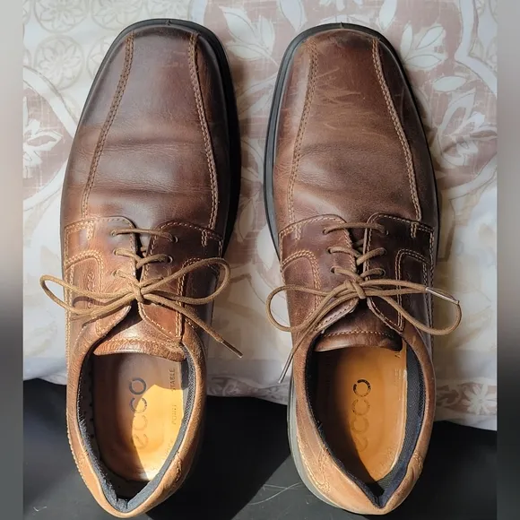 Men's Ecco Helinski Shoes in Cocoa Brown