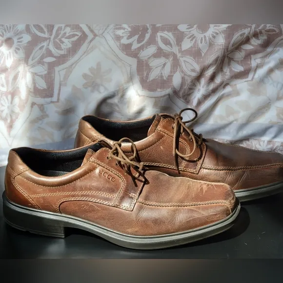 Men's Ecco Helinski Shoes in Cocoa Brown