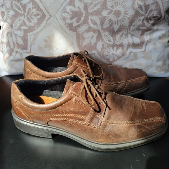 Men's Ecco Helinski Shoes in Cocoa Brown