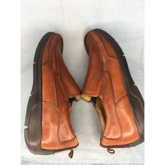Mens Florsheim Leather Slip-On Shoes 10.5 5E Brown Comfort Technology‎