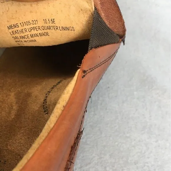 Mens Florsheim Leather Slip-On Shoes 10.5 5E Brown Comfort Technology‎