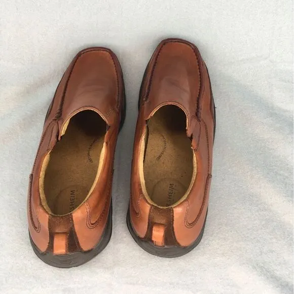 Mens Florsheim Leather Slip-On Shoes 10.5 5E Brown Comfort Technology‎