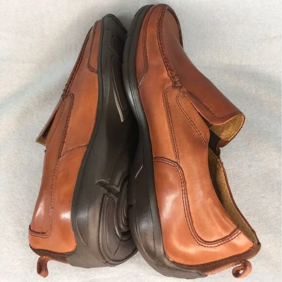 Mens Florsheim Leather Slip-On Shoes 10.5 5E Brown Comfort Technology‎
