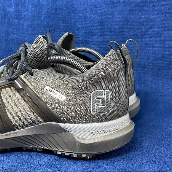 Mens Footjoy hyperflex golf shoes grey/black size 10.5 US pre owned