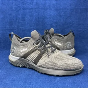 Mens Footjoy hyperflex golf shoes grey/black size 10.5 US pre owned