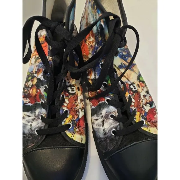 Mens High Top Sneakers Kingdom Hearts 2 Print Design Size 11